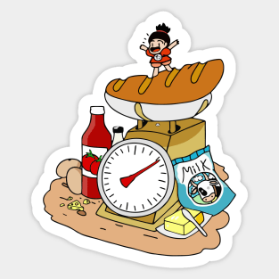 Eat bread every day Sticker